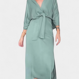 Ainhoa Vestido Casual con Nudo Frontal y Escote en V