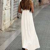 Sienna - Vestido Elegante Con Espalda Escubierta y Cuello Cruzado