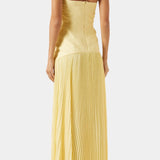 Deia Vestido Maxi de Malla con Mangas Acampanadas