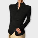 Michiko – Κομψό Slim Fit Πλεκτό Μπλουζάκι