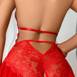Luna - Lencería Sexy de Encaje Liso para Mujer