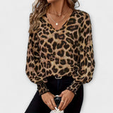 Stilvolle - Blusa Con estampado de Leopardo