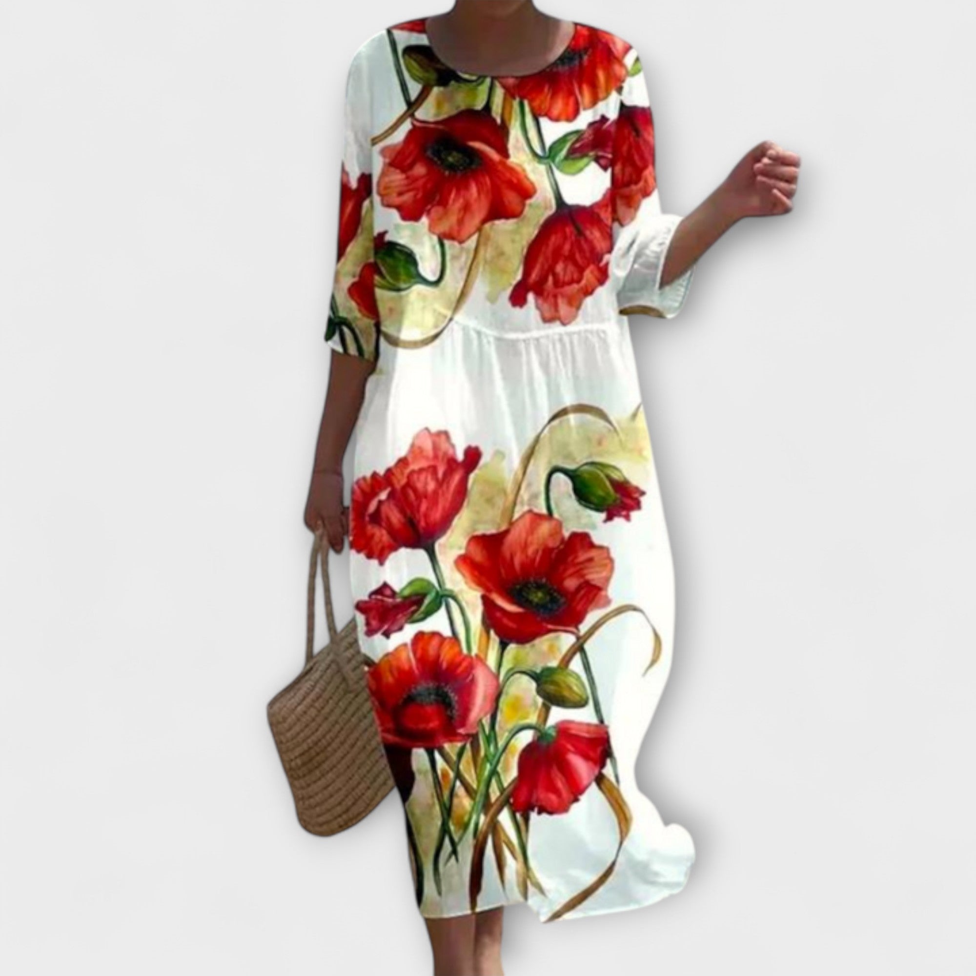 Miranda - Elegante Vestido Largo con Estampado Floral