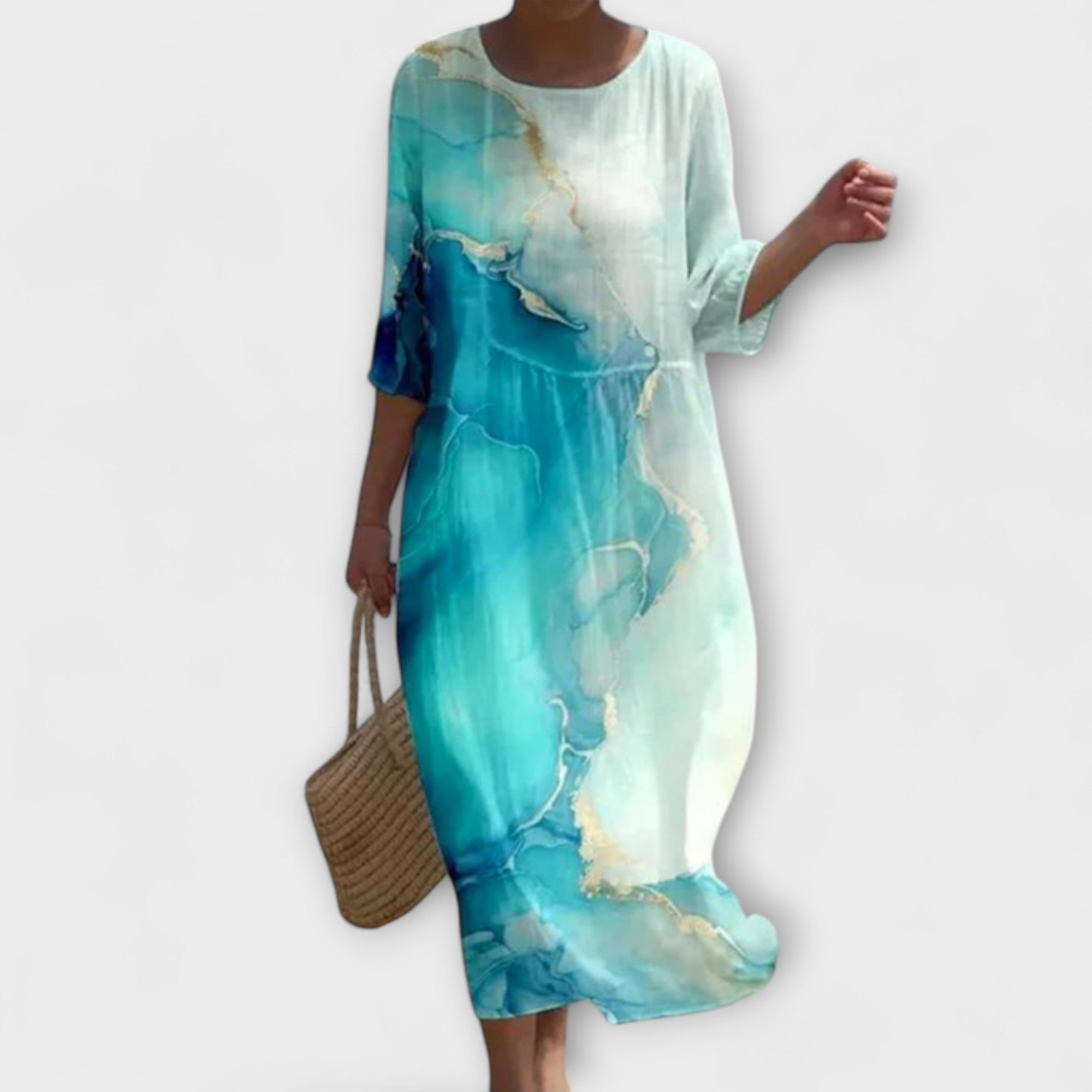 Miranda - Elegante Vestido Largo con Estampado Floral