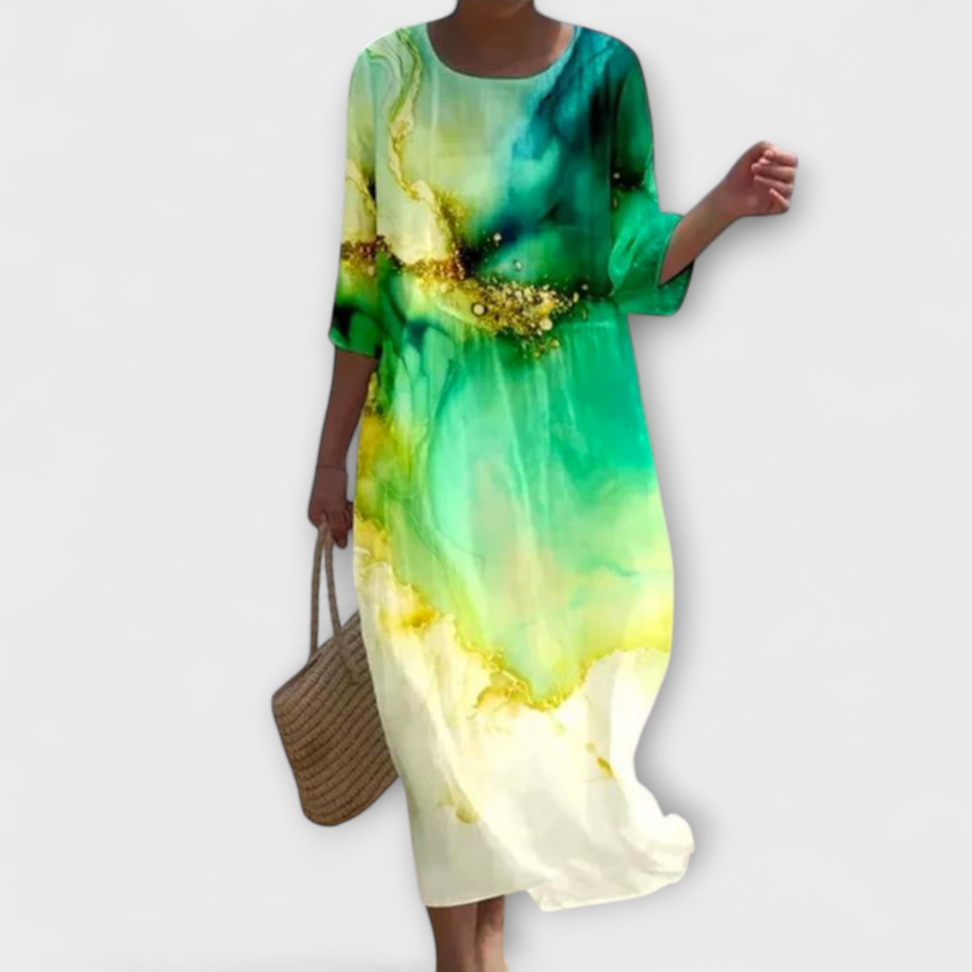 Miranda - Elegante Vestido Largo con Estampado Floral