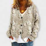 Στέλλα - Floral Patterned Strickjacke