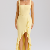 BELLA | Vestido de corsé de raso satinado