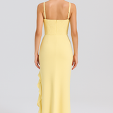 BELLA | Vestido de corsé de raso satinado
