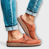 Eva - Mocasines ortopédicos elegantes para mujer con hebilla decorativa profesional