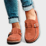 Eva - Mocasines ortopédicos elegantes para mujer con hebilla decorativa profesional