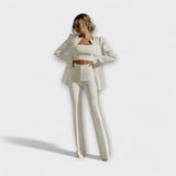 Selina - Elegante conjunto de 3 (Chaqueta, Top y Pantalón)