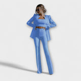 Selina - Elegante conjunto de 3 (Chaqueta, Top y Pantalón)