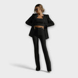 Selina - Elegante conjunto de 3 (Chaqueta, Top y Pantalón)