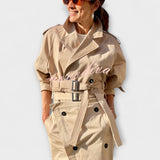 Lyra - Chaqueta Elegante Falda Midi con Bolsillos