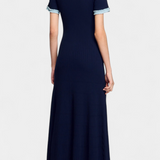 Alexia Vestido Midi de Punto con Ribete