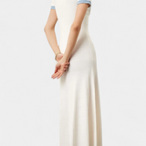 Alexia Vestido Midi de Punto con Ribete