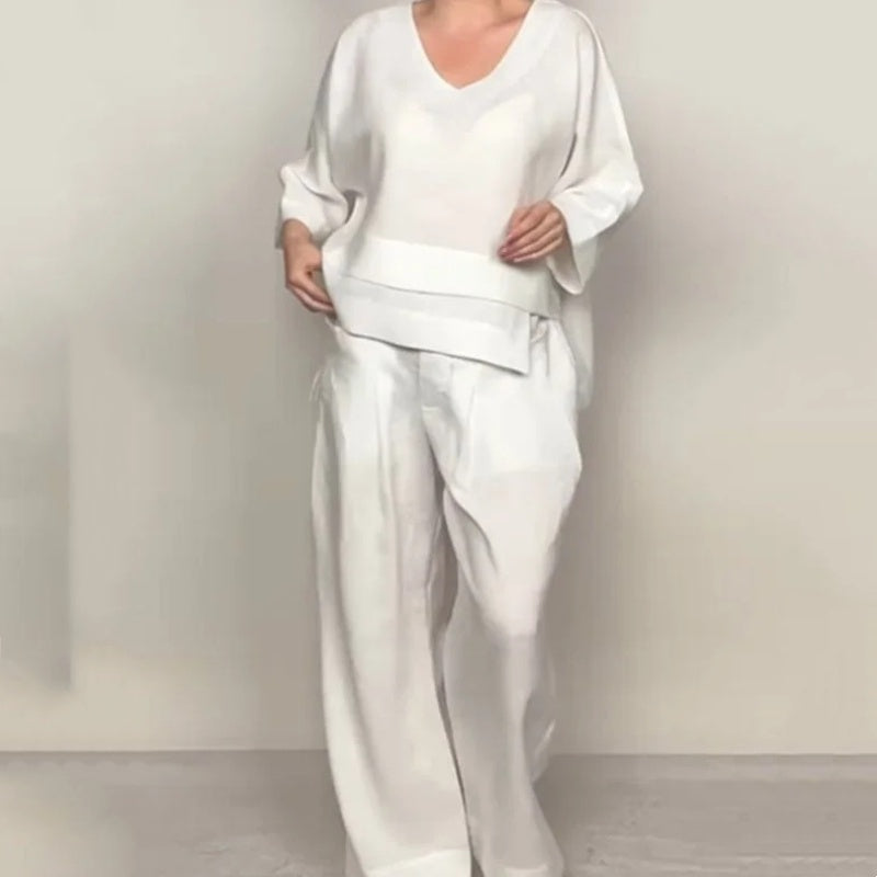 Angelina - Minimalist Wide-Leg Set