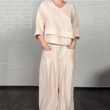 Angelina - Minimalist Wide-Leg Set