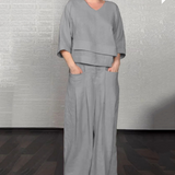 Angelina - Minimalist Wide-Leg Set
